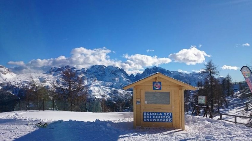 Ski School office on the ski slopes
